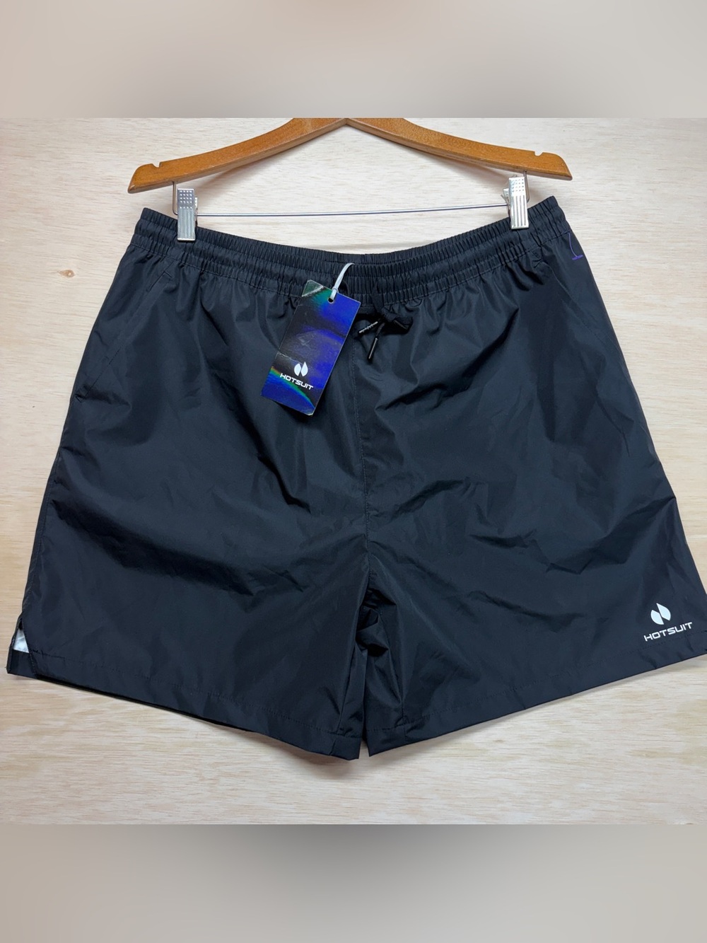 NWT HOTSUIT Men's Sauna Shorts Size XL Black Thermal Sweat Training Gym Workout